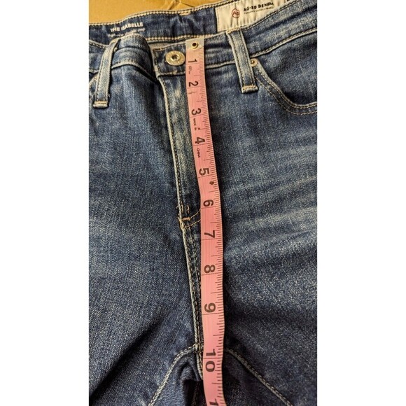 AG Adriano Goldschmied Isabelle High Rise Straight Crop Jeans Size 25R - Picture 8 of 9